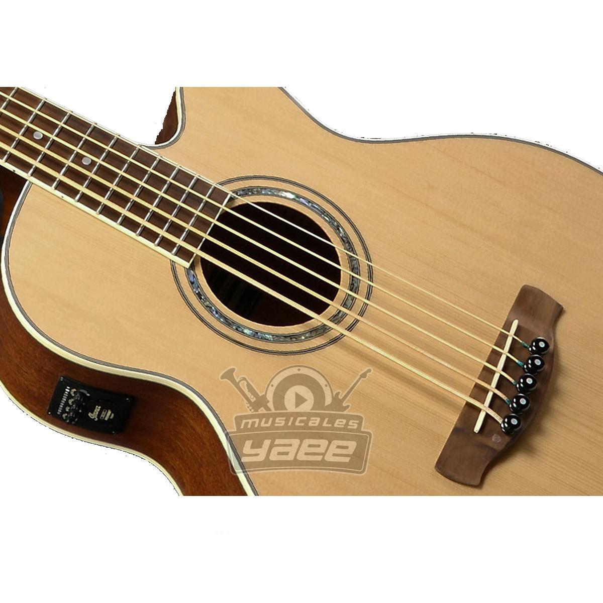 BAJO IBANEZ ELECTRO ACUSTICO CUERDAS NATURAL AEB E NT